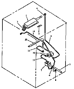 Gas Components Diagram and Parts List for AGS746E-P1130736NE  Amana Range