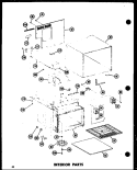 INTERIOR PARTS Diagram and Parts List for RC-7D P7130102M Amana Microwave