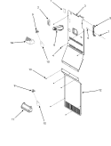 FREEZER COMPARTMENT Diagram and Parts List for GSB2654HEQ  Maytag Refrigerator
