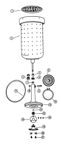 SWITCH, SPINBELT Diagram and Parts List for 0515  Hoover Washer