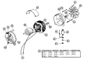 PULSATORMOTOR Diagram and Parts List for 0611  Hoover Washer