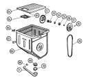 TUB Diagram and Parts List for 0611  Hoover Washer