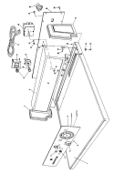 MICROSWITCH, BEARINGS Diagram and Parts List for 0811  Hoover Washer