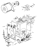 SHELL, SPINCAN, SPINMOTOR, TIMER, TUB Diagram and Parts List for 0914  Hoover Dryer