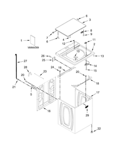 Part Location Diagram of W10063028 Whirlpool ENERGY GUIDE