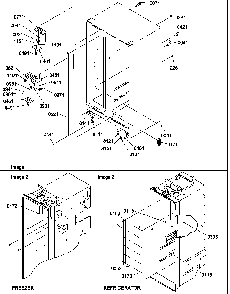 Cabinet Parts Diagram and Parts List for SG521SBW-P1197002WW  Amana Refrigerator