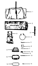 Part Location Diagram of 043362-- Maytag BAG CLOSURE CLIP SPR