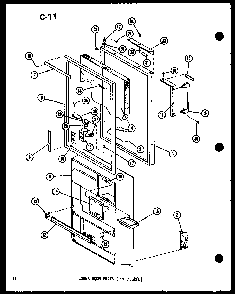 Lower Door Parts Diagram and Parts List for TM14F-A-P75658-2WA  Amana Refrigerator