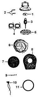 Part Location Diagram of 11024 Maytag FIELD COIL - 415