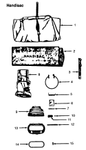 OUTERBAG Diagram and Parts List for 61  Husqvarna Chainsaw