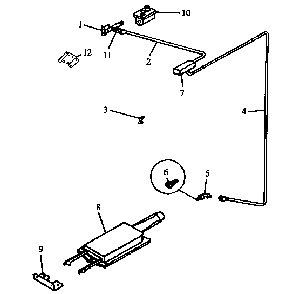 Gas Components Diagram and Parts List for RWS216UO P1132409N Caloric Wall Oven