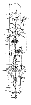 Part Location Diagram of 42195003 Maytag UPPER MOTOR CASING-U
