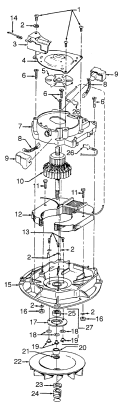 Part Location Diagram of 45412035 Maytag FIELD COIL - C1407