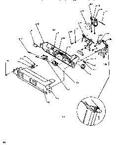Ice & Water Cavity Diagram and Parts List for SSD522SW-P1184702WW  Amana Refrigerator