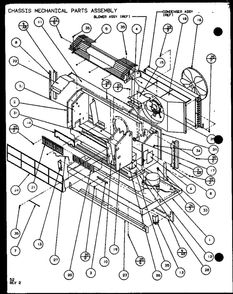 Chassis Mechanical Parts Assembly 6 Diagram and Parts List for PTC12300ER P9812515R Amana Air Conditioner