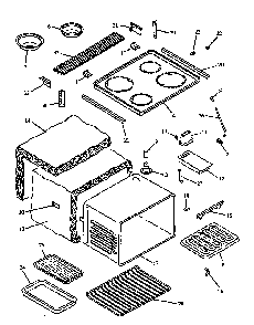 Part Location Diagram of 058436W Whirlpool Main top, white