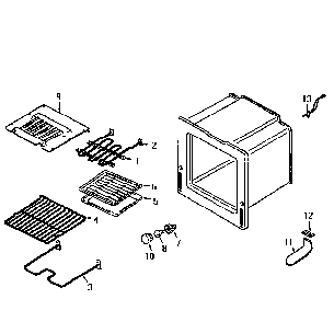 Oven Diagram and Parts List for 6294576  Maytag Range