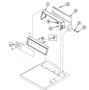 Control Hood Diagram and Parts List for SDG309QF  Speed Queen Dryer