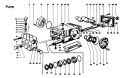 PUMP Diagram and Parts List for C4279---  Hoover Upright Vacuum