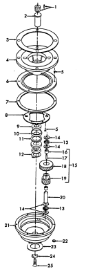 Part Location Diagram of 59137160 Maytag BEARING SPACER