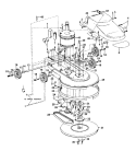 MAINBODY, MOTOR, GEARS Diagram and Parts List for C5037---  Hoover Upright Vacuum