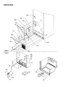 None Diagram and Parts List for BC21V1C-P1325022WC  Amana Refrigerator