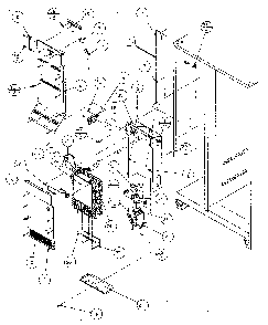 Evaporator And Air Handling Diagram and Parts List for SX120J-P7870122W  Amana Refrigerator