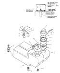VACUUMMOTOR, PUMP Diagram and Parts List for C6075---  Hoover Upright Vacuum