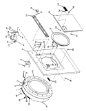 MICROSWITCH, BEARINGS, HEATINGCOIL Diagram and Parts List for D6047-5  Hoover Washer