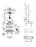 MOTOR, HANDLE, HOOD, SWITCH, GEARS Diagram and Parts List for F2003---  Hoover Range Hood