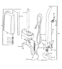 HANDLE, TANK Diagram and Parts List for F3119---  Hoover Range Hood