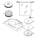 BRUSHES_PADS Diagram and Parts List for F5047016  Hoover Upright Vacuum