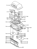 GEAR_MOTORHOUSING Diagram and Parts List for F5047016  Hoover Upright Vacuum