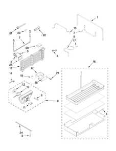 Part Location Diagram of W10405530 Whirlpool SLEEVE