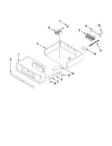 Control Panel Parts Diagram and Parts List for JJW9330DDS13  Jenn-Air Wall Oven