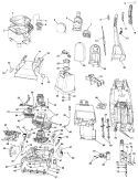 COMPLETE ASSEMBLY Diagram and Parts List for F6039900  Hoover Upright Vacuum