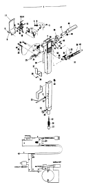 HANDLE, SWITCH Diagram and Parts List for F7093---  Hoover Upright Vacuum