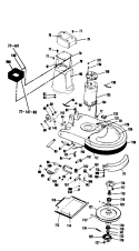 MAINBODY, MOTOR, GEARS Diagram and Parts List for F7093---  Hoover Upright Vacuum