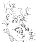 MOTOR, CLEANINGTOOLS, MOTORHOUSING Diagram and Parts List for S1057600  Hoover Range