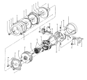 MOTOR ASSEMBLY Diagram and Parts List for S1063  Hoover Upright Vacuum