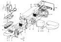 MOTOR ASSEMBLY, MOTORHOUSING Diagram and Parts List for S1083---  Hoover Upright Vacuum