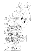 MAINHOUSING, HOSE, CLEANINGTOOLS Diagram and Parts List for S1331---  Hoover Upright Vacuum