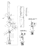 MOTOR ASSEMBLY, BAG & MOTORHOUSING Diagram and Parts List for S2039---  Hoover Upright Vacuum