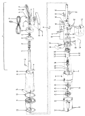 MOTOR ASSEMBLY, BAG & MOTORHOUSING Diagram and Parts List for S2147---  Hoover Upright Vacuum