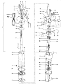 MOTOR ASSEMBLY, BAG & MOTORHOUSING Diagram and Parts List for S2155---  Hoover Upright Vacuum