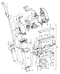 POWEREDNOZZLE, HOSE, MOTORHOUSING Diagram and Parts List for S2211---  Hoover Upright Vacuum