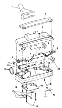 POWEREDNOZZLE Diagram and Parts List for S2610---  Hoover Upright Vacuum