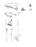 HOSE, CLEANINGTOOLS Diagram and Parts List for S3203021  Hoover Upright Vacuum