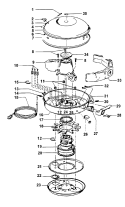 MAINHOUSING Diagram and Parts List for S3169---  Hoover Upright Vacuum
