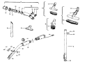 HOSE, CLEANINGTOOLS Diagram and Parts List for S3137---  Hoover Upright Vacuum